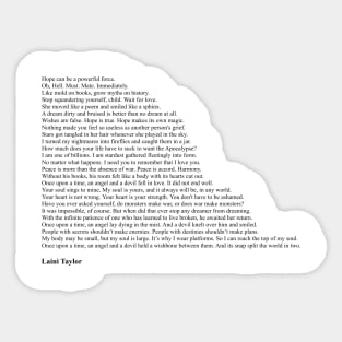 Laini Taylor Quotes Sticker